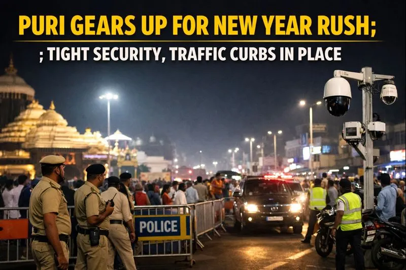 Puri gears up for New Year rush; tight security, traffic curbs in place