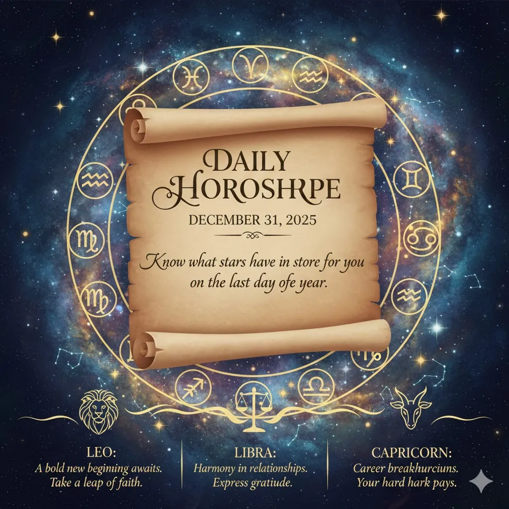December 31, 2025 Horoscope: What the Stars Say for Your Year-End