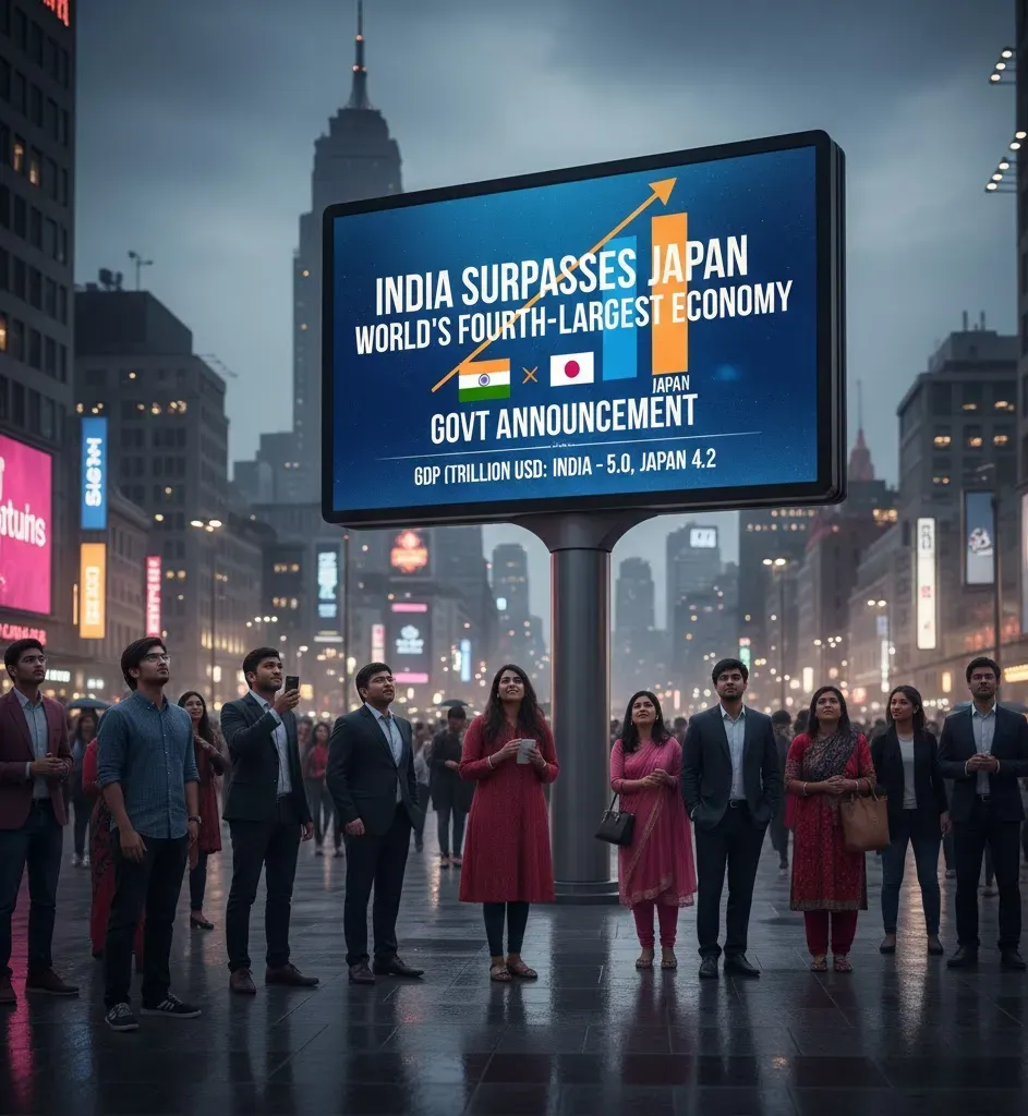 India Emerges as World’s Fourth-Largest Economy, Overtakes Japan: Government