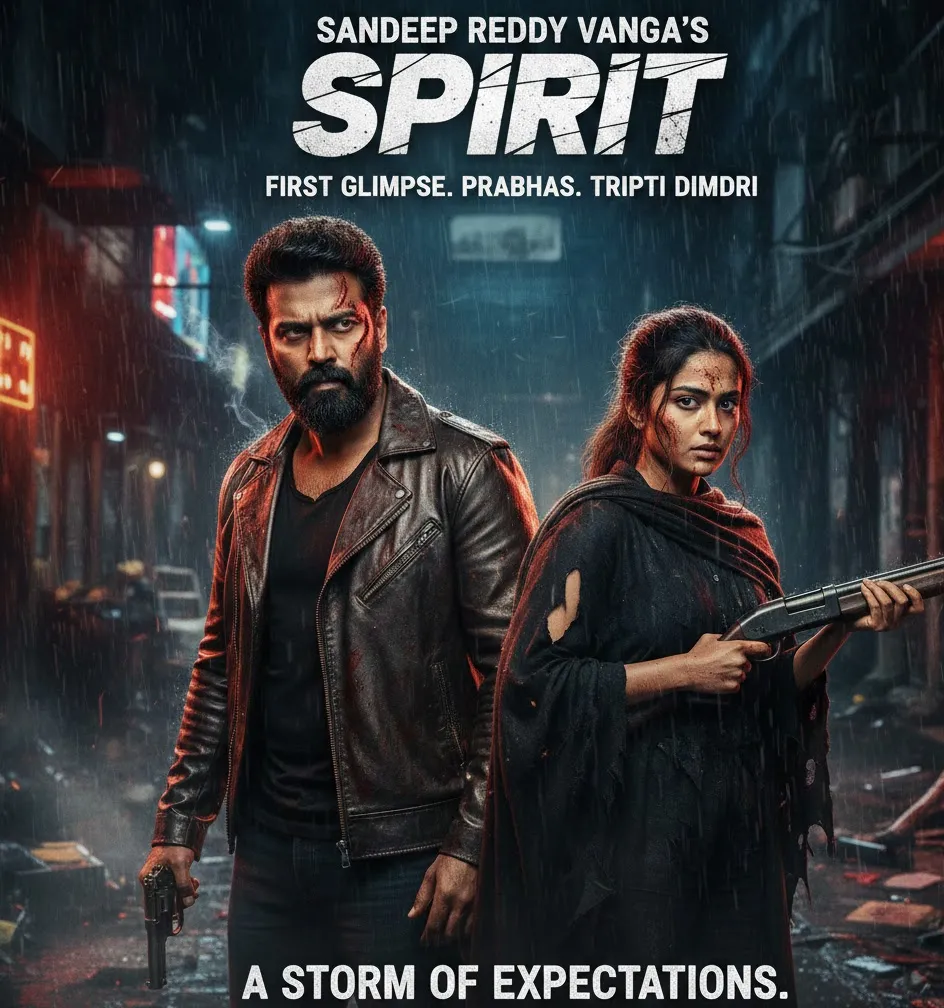 “Sandeep Reddy Vanga’s Spirit Unveiled: Prabhas and Triptii Dimri Set Screens Ablaze”