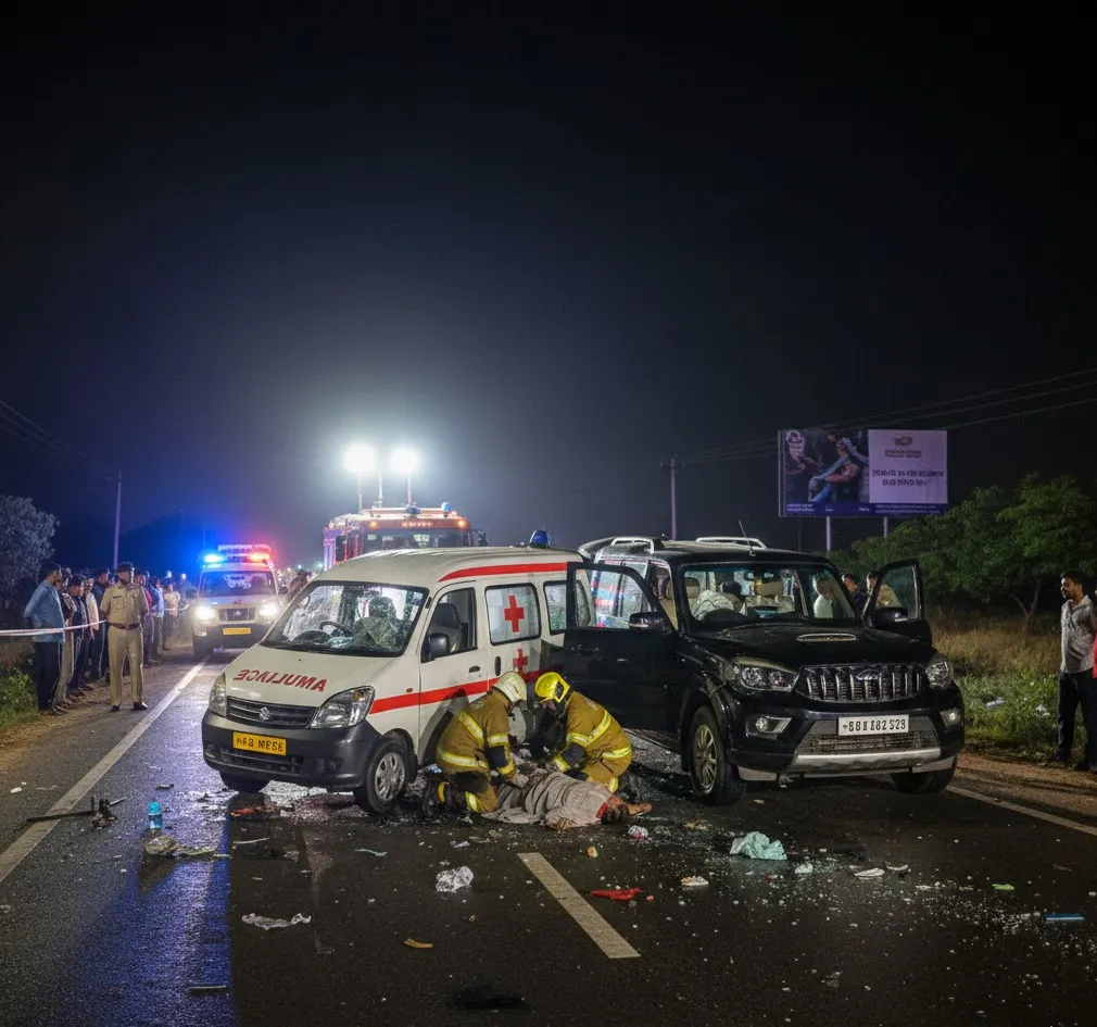 Ganjam Ambulance-SUV Collision Leaves One Dead, Two Critically Injured