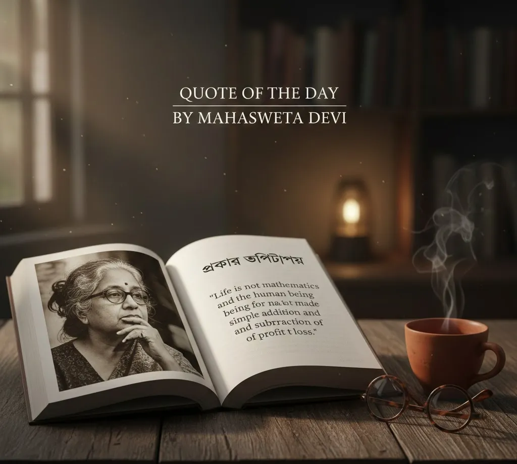 Quote of the Day: Mahasweta Devi on Life Beyond Mathematics