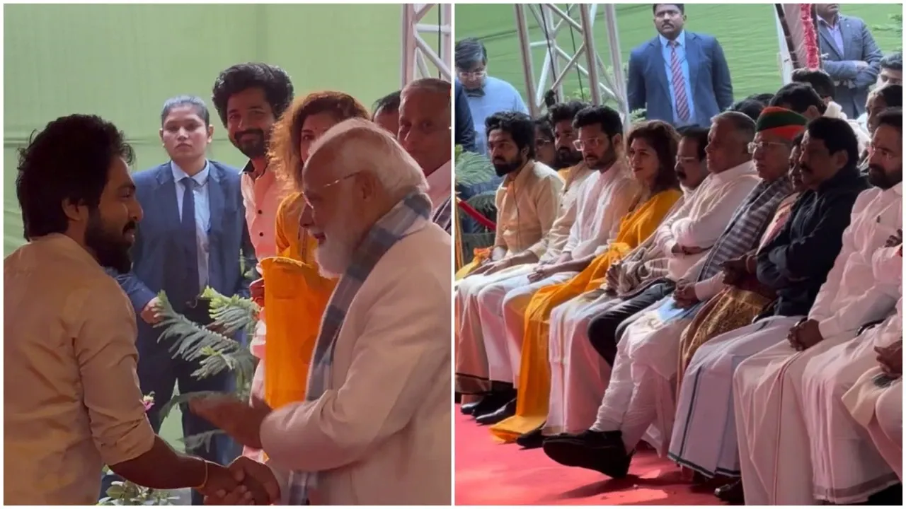 Parasakthi team celebrates Pongal with PM Modi in Delhi, GV Prakash shares glimpse