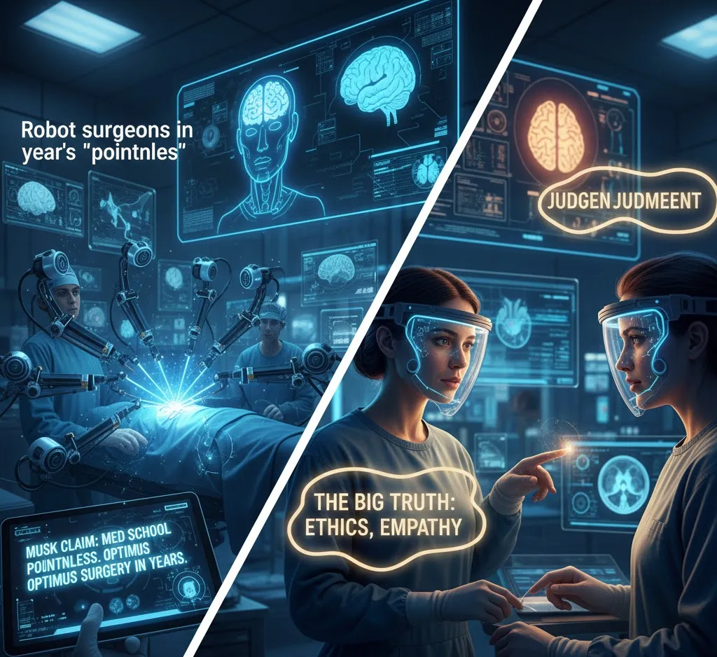 The Surgeon vs. The Sensor: Why Elon Musk’s "Robot Doctor" Prediction Is Only Half Right.