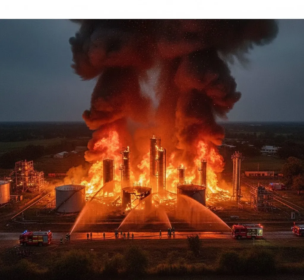 Massive Blaze Rips Through Ethanol Factory in Sonepur, Odisha