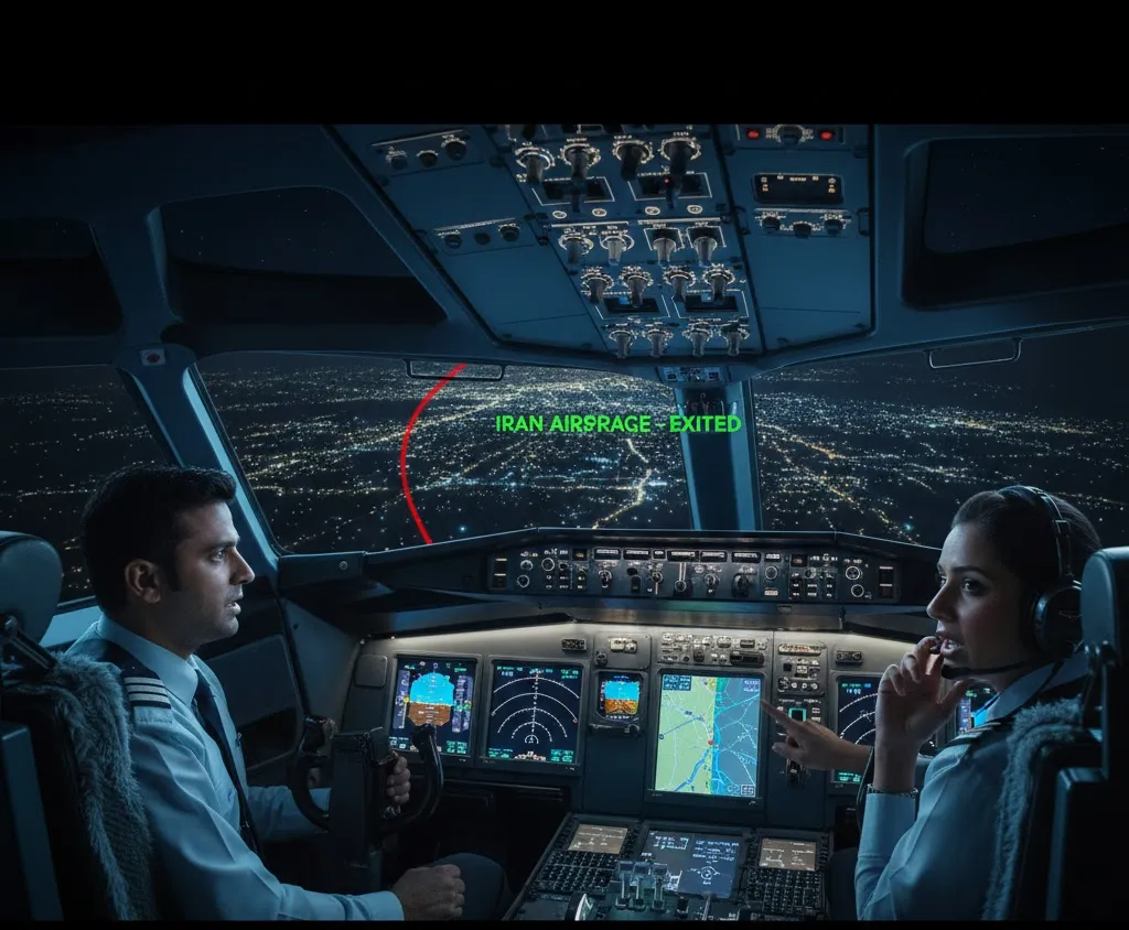 IndiGo Flight From Georgia Exits Iranian Airspace Moments Before Shutdown