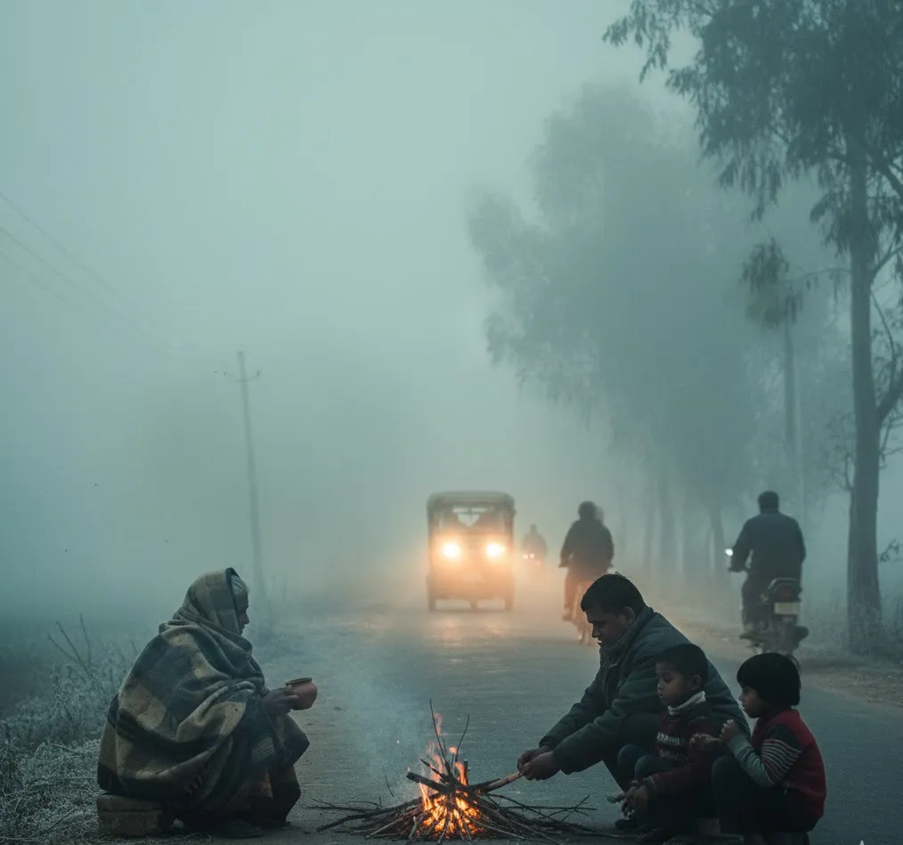 Cold Wave Hits Odisha Again, Dense Fog Disrupts Life Across Several Districts