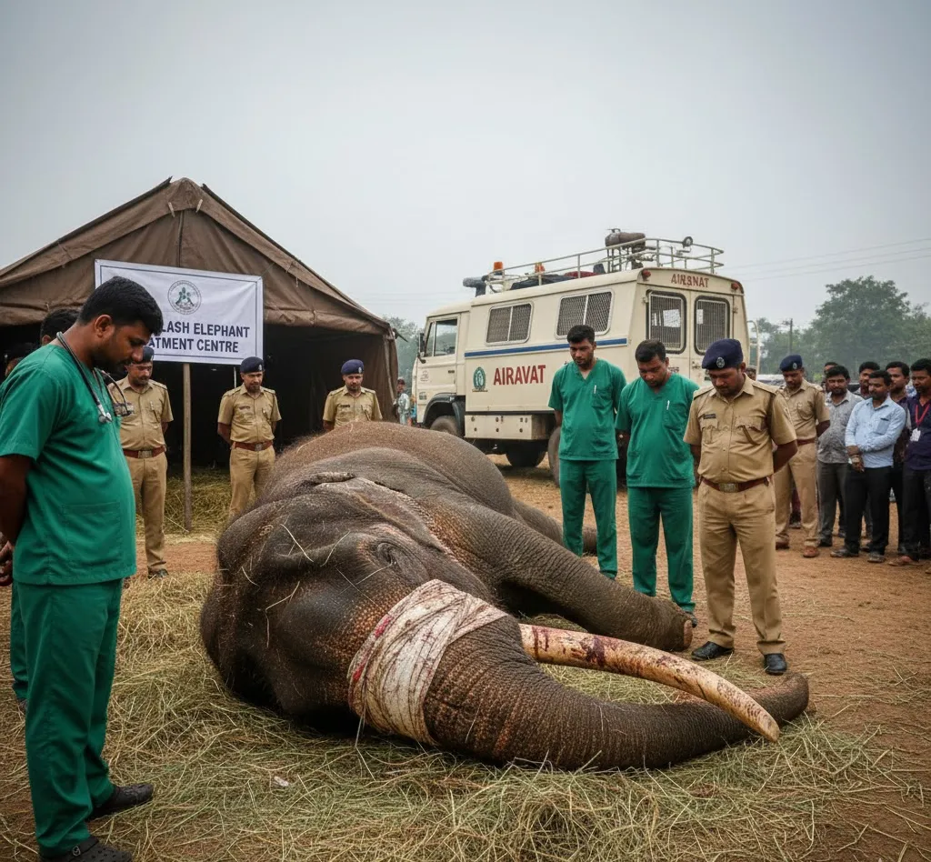 Odisha Elephant Dies During Treatment After Ingesting Explosive