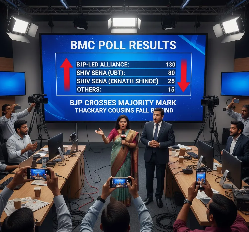 BMC Election 2026: BJP-Led Alliance Secures Majority, Thackeray Family Trails Behind