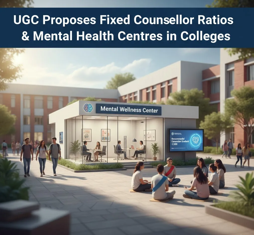 UGC Proposes Fixed Counsellor Ratios, Establishment of Mental Health Centres in Colleges