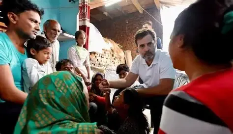 Rahul Gandhi assures justice after meeting Indore water victims’ families; BJP hits out
