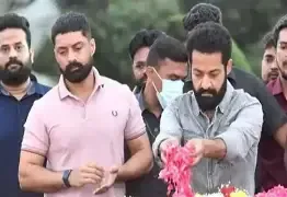 Kalyan Ram mobbed by crowd while paying tribute to grandfather NTR