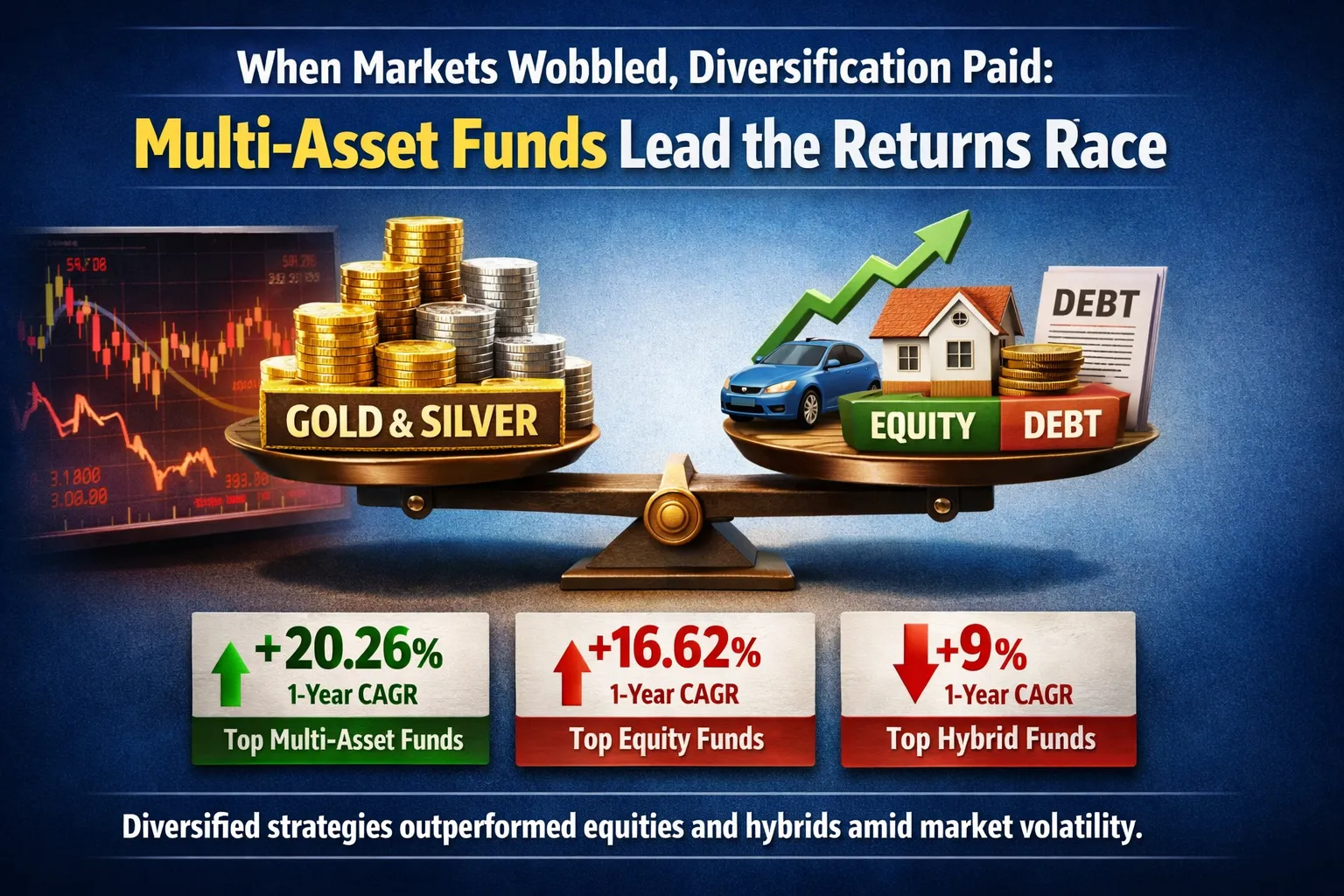 Market volatility rewards diversification as multi-asset funds top return charts