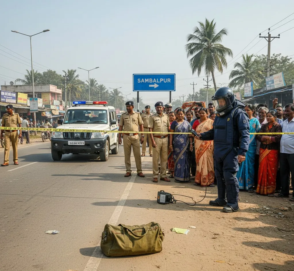Panic in Sambalpur Over Unattended Bag; Authorities Confirm No Explosive Threat