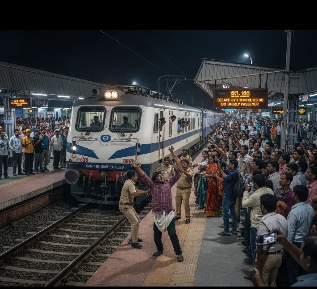 Drunk Man Halts Amrit Bharat Express for 6 Minutes, Creates Ruckus in Bhubaneswar