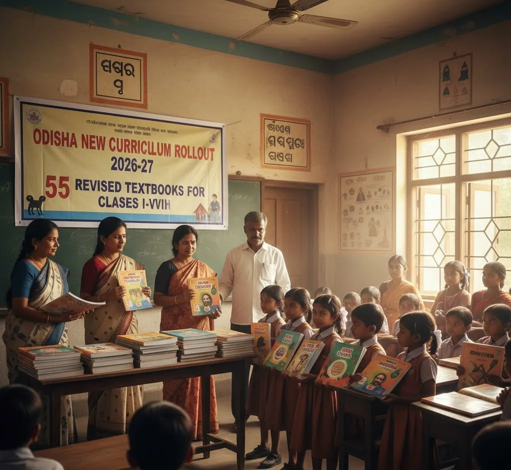 Odisha to introduce 55 updated textbooks for classes I–VIII from 2026–27 academic session.