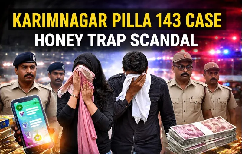 Karimnagar Pilla 143 Honey Trap Case: Married Couple Arrested for Social Media Blackmail Racket