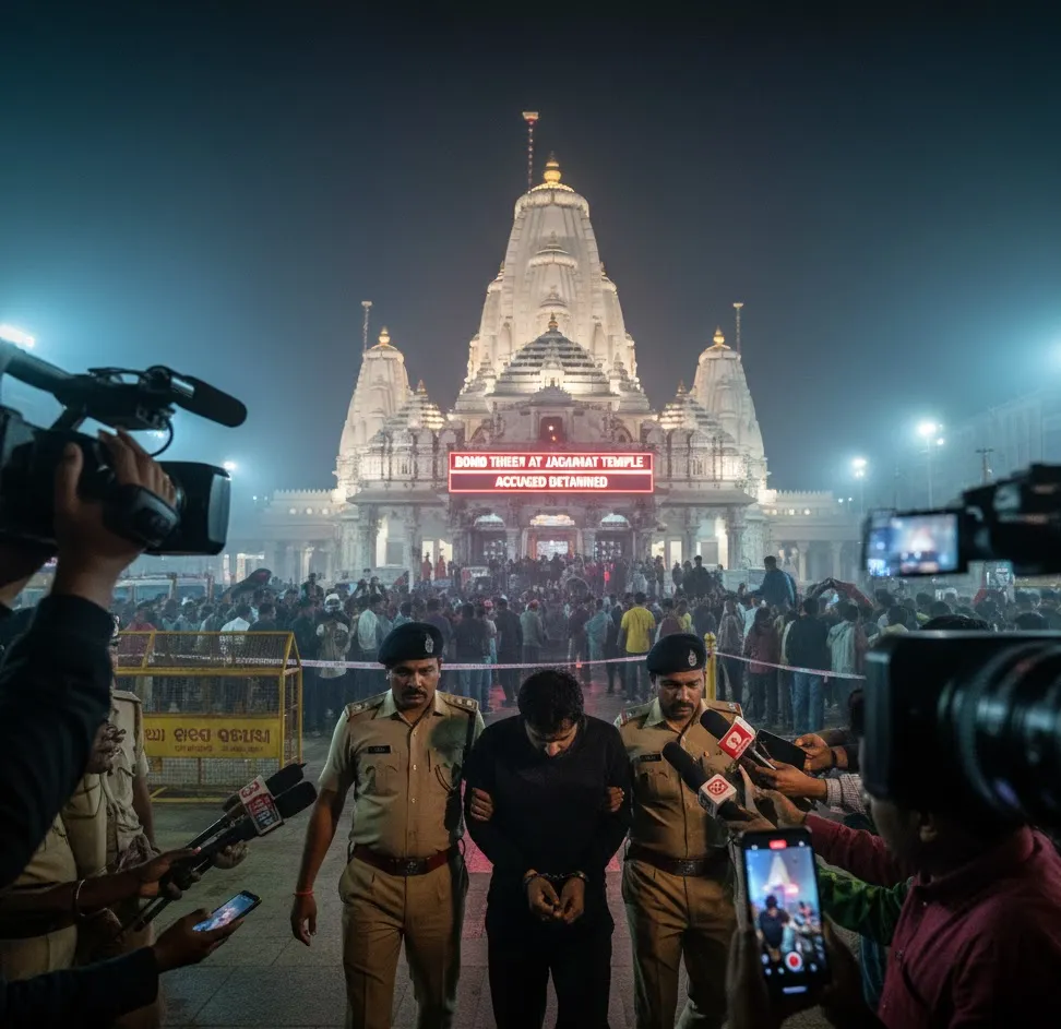 Puri Police Detain Person Over Social Media Bomb Threat to Jagannath Temple