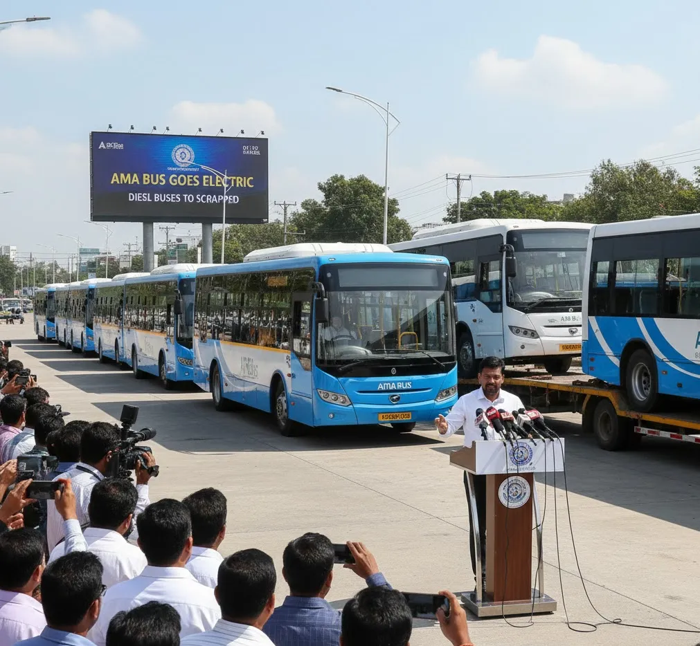 Odisha to Replace Diesel ‘Ama Buses’ with Electric Fleet, Introduces Women Drivers