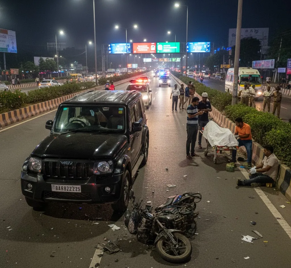 Bhubaneswar: One Dead, Two Critically Injured as Speeding Thar SUV Hits Motorcycle Near Capital Hospital