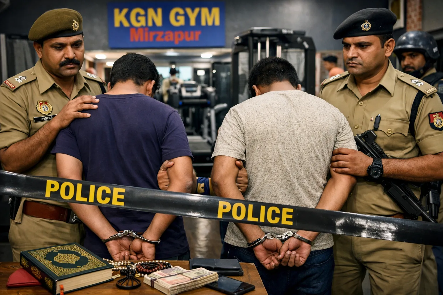 UP Police Bust Alleged Gym-Based Religious Conversion and Blackmail Racket in Mirzapur