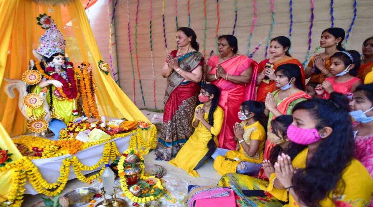 Saraswati Puja Celebrated with Devotion Across Odisha, Students Lead Rituals at Bhubaneswar School