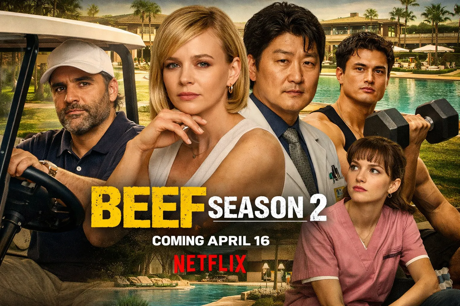 Netflix Announces Beef Season 2 Release Date, Reveals New Cast and Country Club Setting
