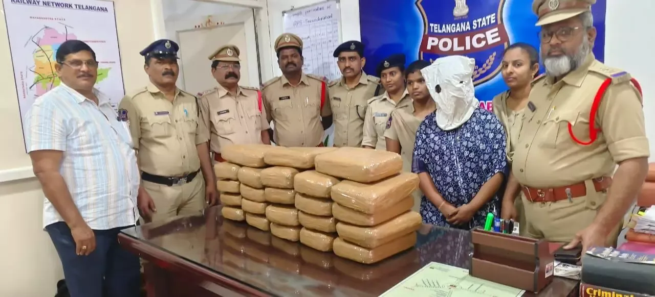 Odisha Woman Arrested for Smuggling Ganja Worth Rs 8 Lakh on Konark Express