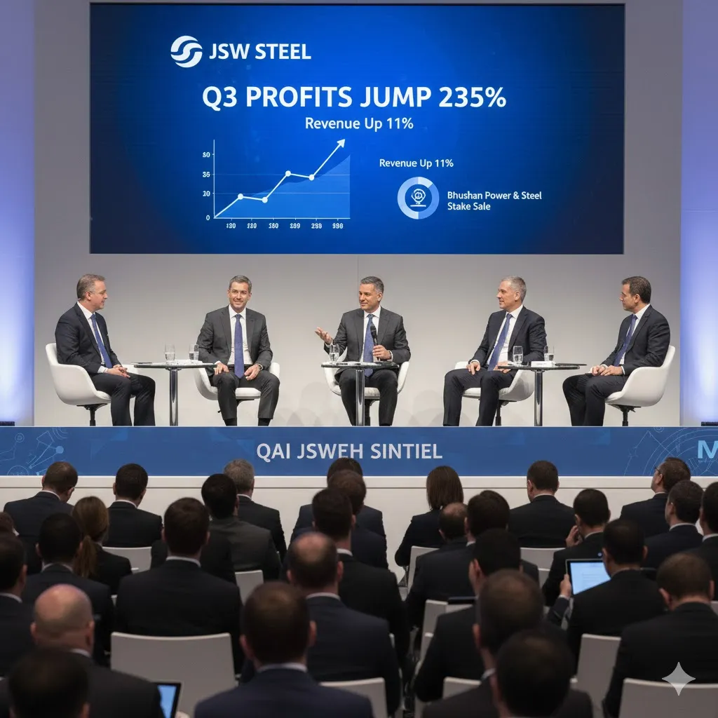 JSW Steel Q3 Profit Jumps 235% on One-Time Tax Gain from Bhushan Power Stake Sale