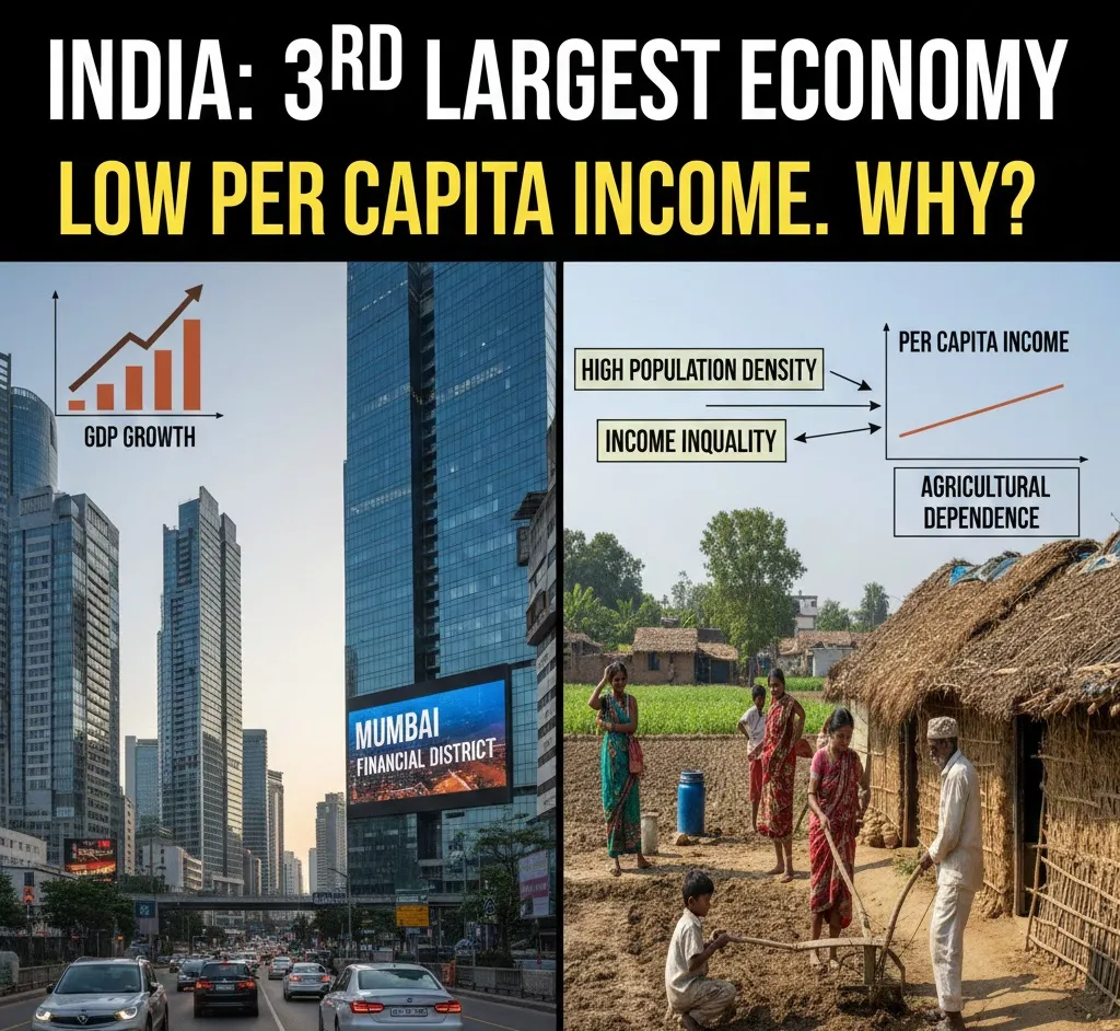 Why India’s Per Capita Income Lags Despite Rapid GDP Growth