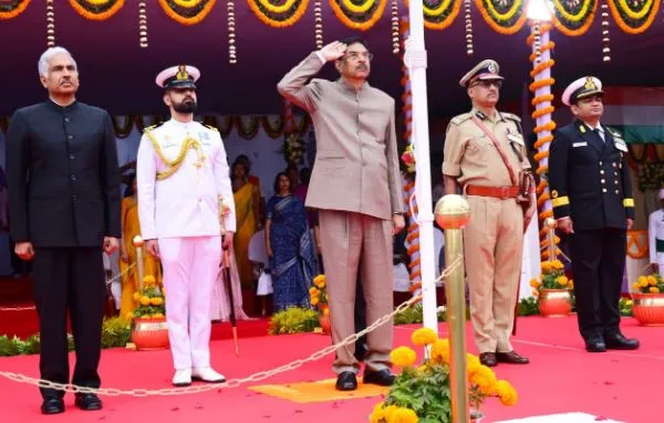 Odisha Governor Hari Babu Kambhampati Unfurls Tricolour at Gandhi Marg, Leads State-Level Republic Day Celebrations