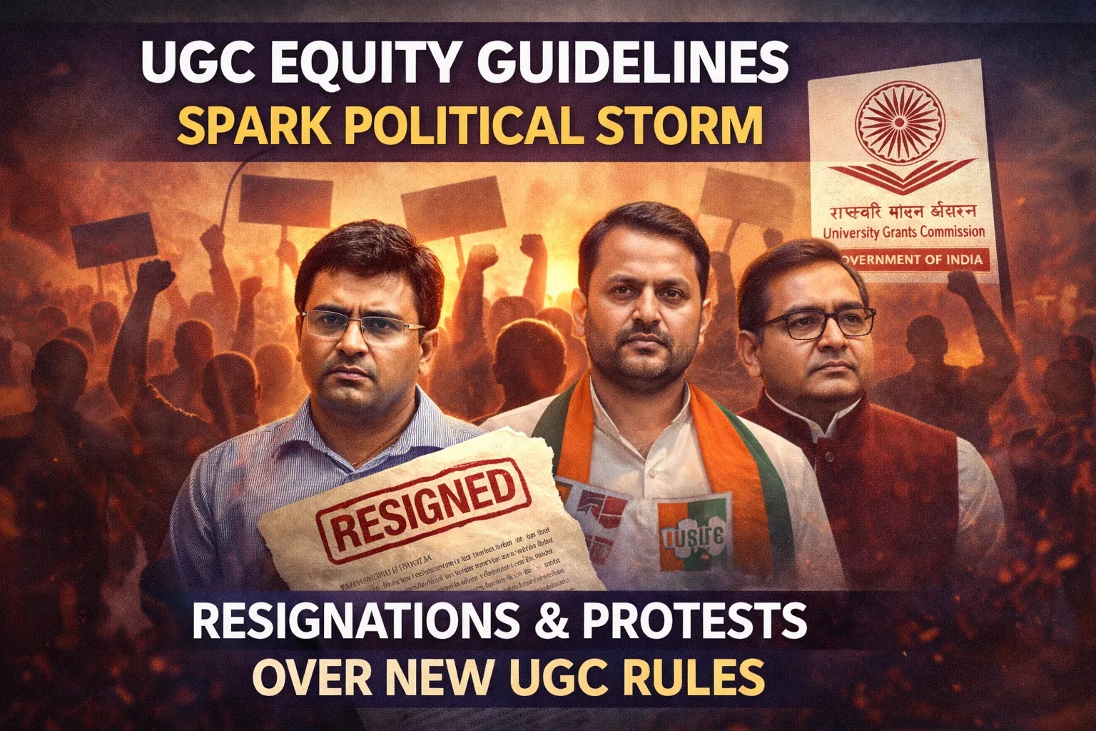 UGC Equity Rules Spark Political Storm as Bureaucrat, BJP Leaders Resign