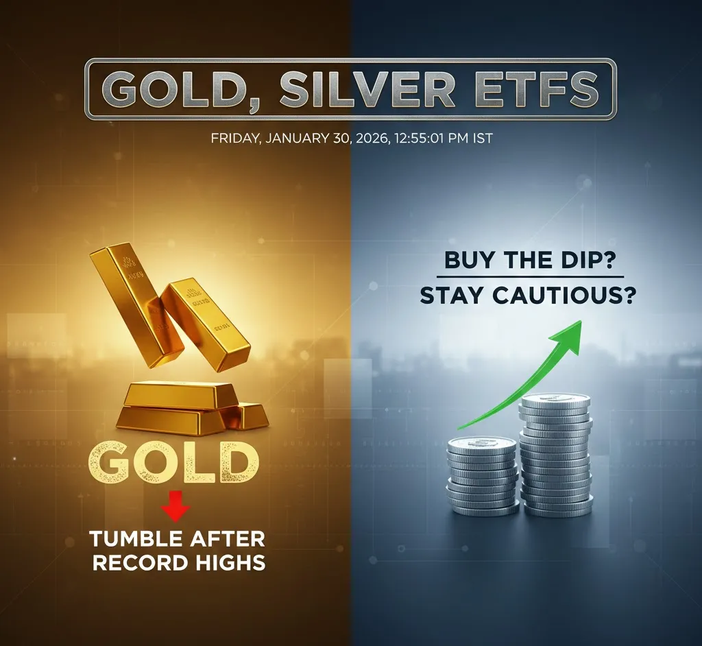 Gold and Silver ETFs Plunge Up to 14% Amid Profit Booking After Record Rally