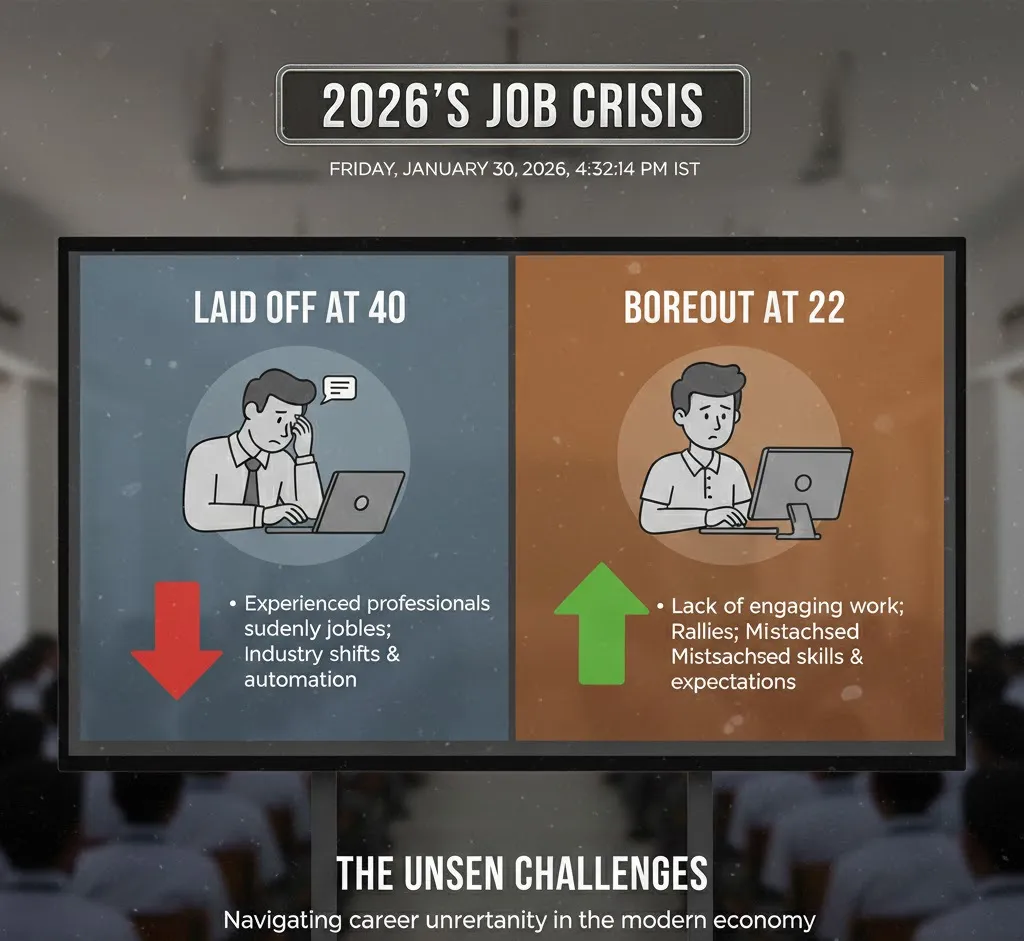 Boreout and Layoffs: Why India’s Job Market Is Failing Both the Young and the Experienced