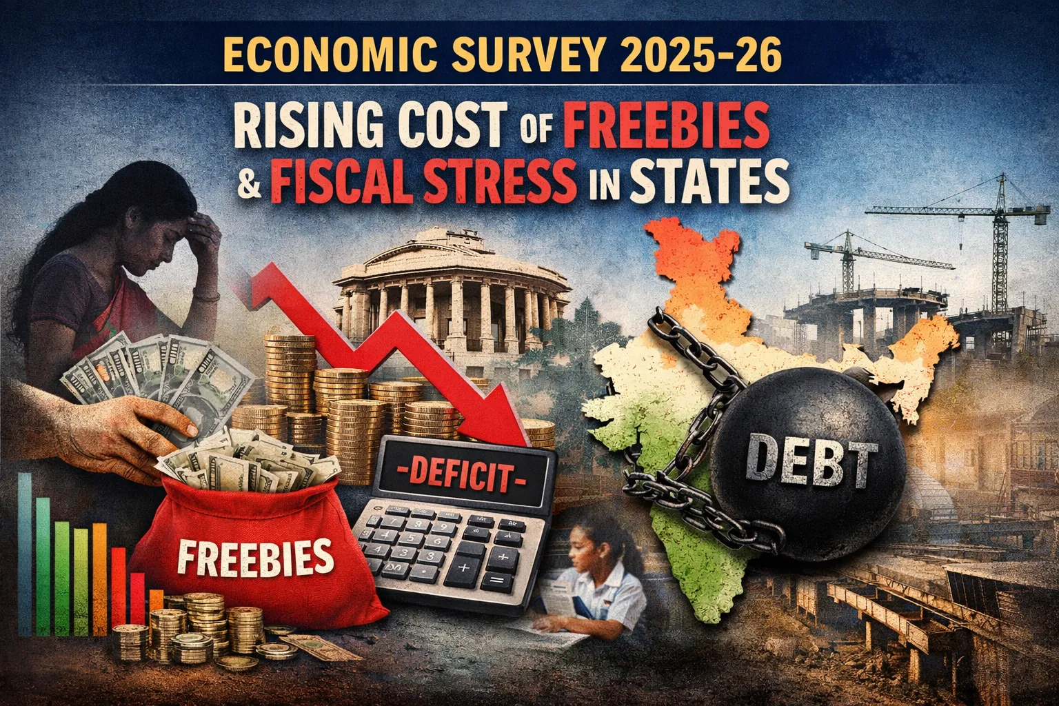 Economic Survey 2025-26 Flags Rising Cost of Freebies, Warns of Fiscal Stress in States