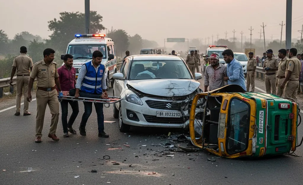 Two people injured after car hits auto in Sonepur, shifted to Burla hospital