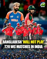 Bangladesh Tells ICC It Will Not Play T20 World Cup Matches in India