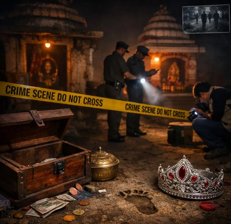 Two Temples Burgled in Udala; Silver Crown and Donation Box Stolen