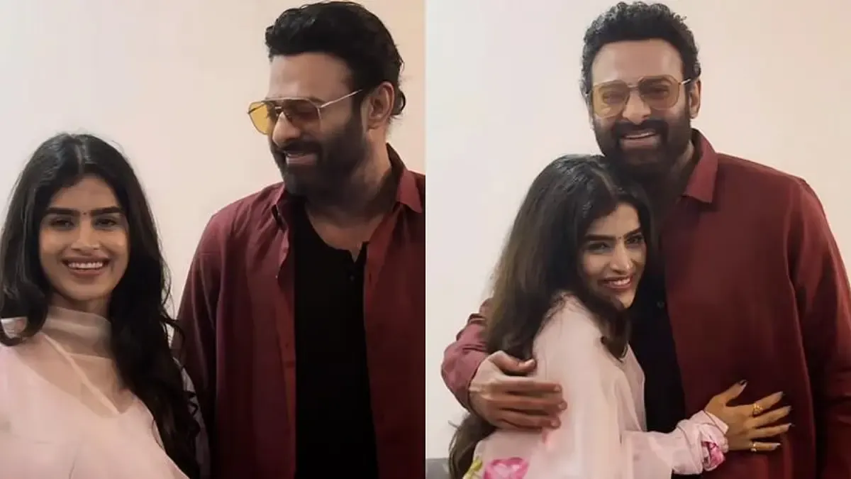 Fan gifts Prabhas Bhagavad Gita during meeting at actor's Hyderabad home: Video