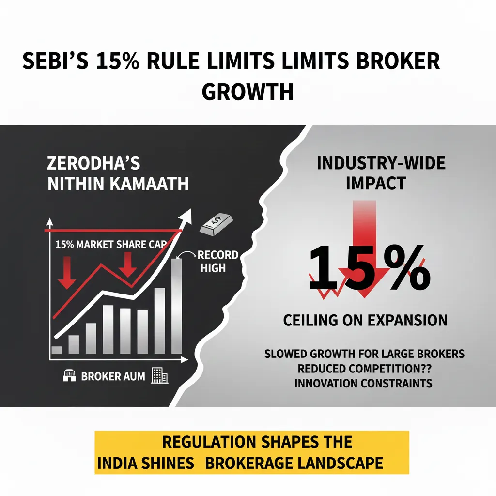"How SEBI's 15% Rule Caps Broker Growth: Insights from Zerodha's Nithin Kamath"
