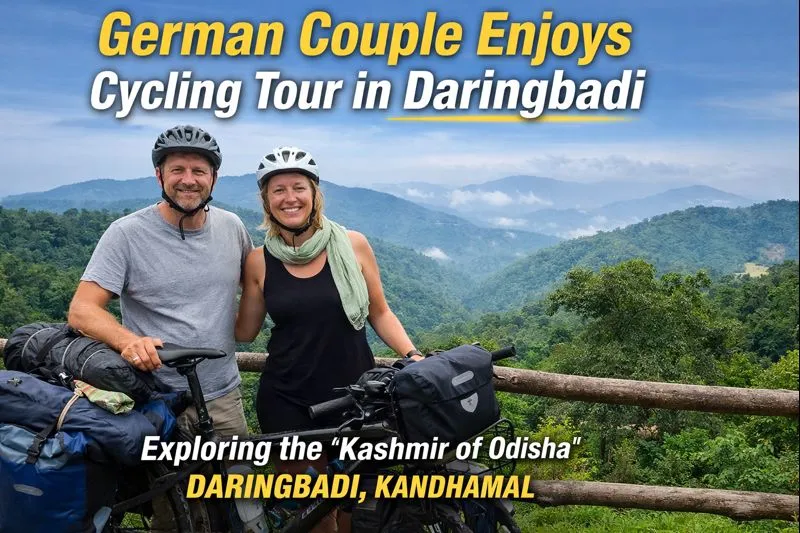 German cycling couple finds joy in Odisha’s ‘Kashmir’