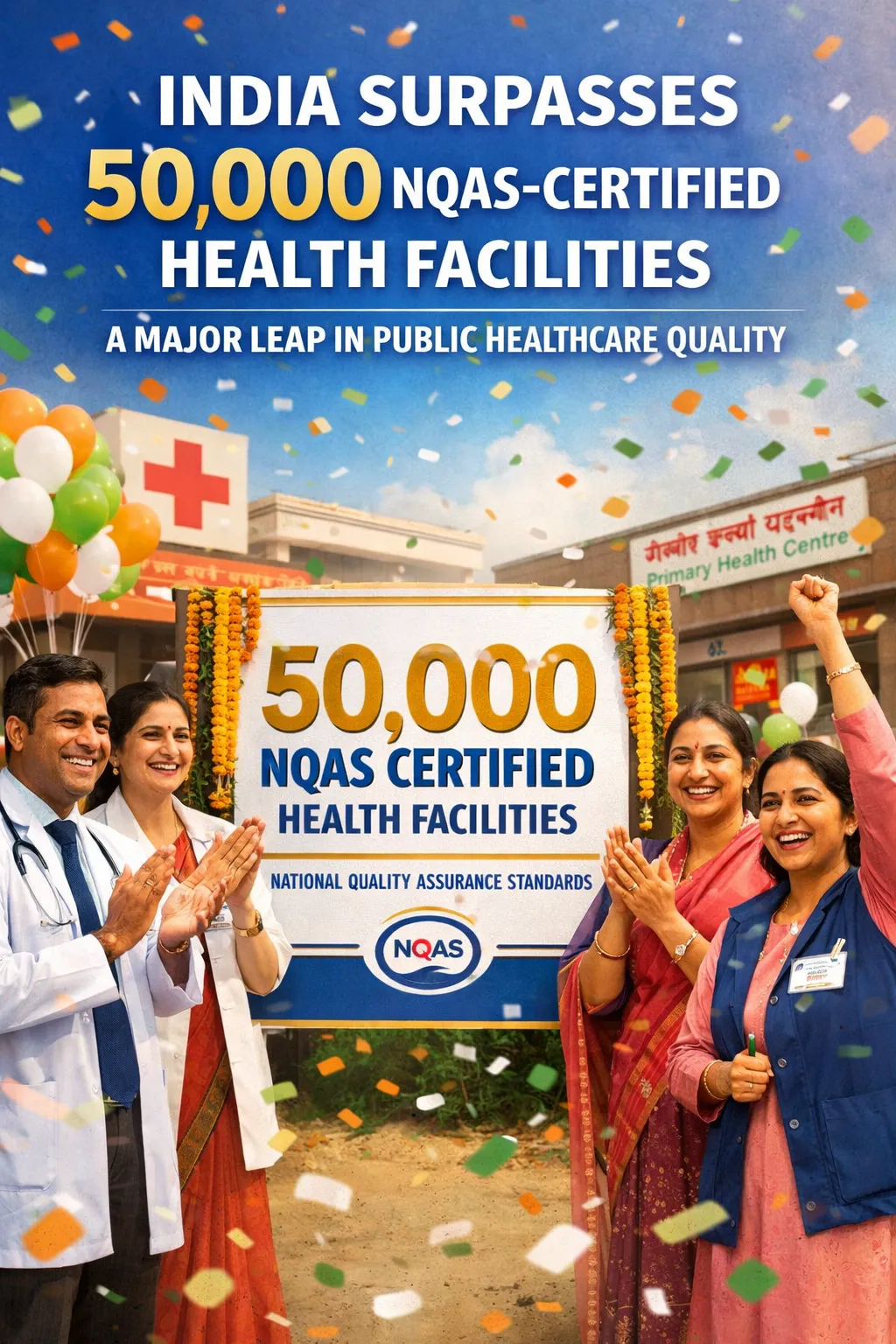 India Crosses 50,000 NQAS-Certified Health Facilities, Achieving a Major Milestone in Public Healthcare Quality