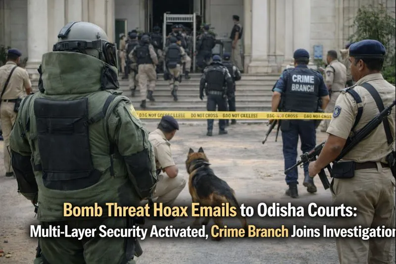 Bomb Threat Hoax Emails to Odisha Courts: Multi-Layer Security Activated, Crime Branch Joins Investigation