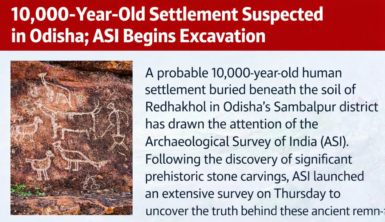 10,000-year-old buried city in Odisha! ASI begins survey
