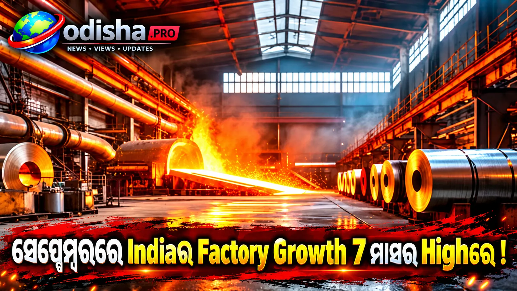 ସେପ୍ଟେମ୍ବରରେ ଭାରତର Factory Growth 7 ମାସର ସର୍ବୋଚ୍ଚ ସ୍ତରରେ, PMI ପହଞ୍ଚିଲା 55.1କୁ