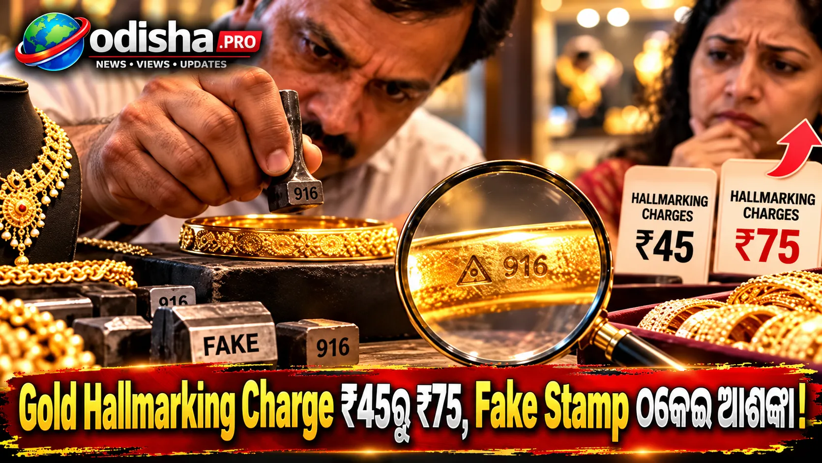 Gold Hallmarking Charge ₹45ରୁ ₹75କୁ ବଢ଼ିଲା, Fake Hallmark ଠକେଇ ବଢ଼ିବା ନେଇ Jewellery Industryର ଚିନ୍ତା