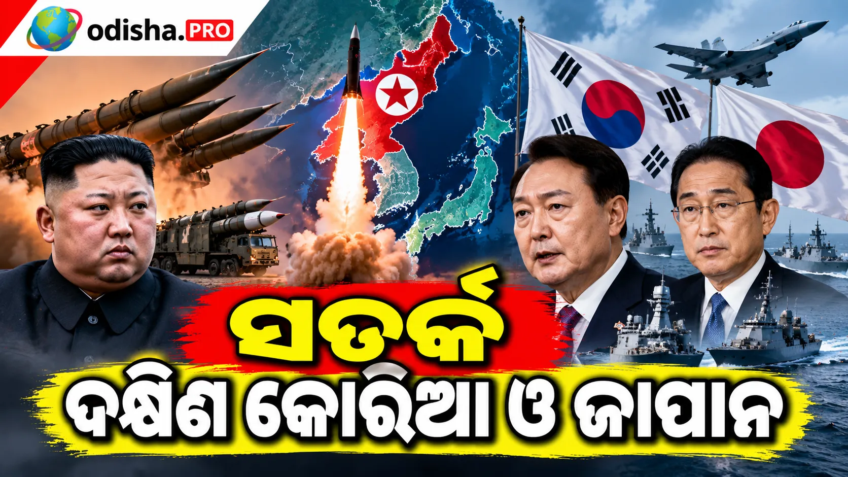 କୋରିଆ ଉପଦ୍ୱୀପରେ ବଢ଼ିଲା ଉତ୍ତେଜନା: ଉତ୍ତର କୋରିଆର କ୍ଷେପଣାସ୍ତ୍ର ପରୀକ୍ଷଣ ପରେ ଦକ୍ଷିଣ କୋରିଆ ଓ ଜାପାନ ସତର୍କ