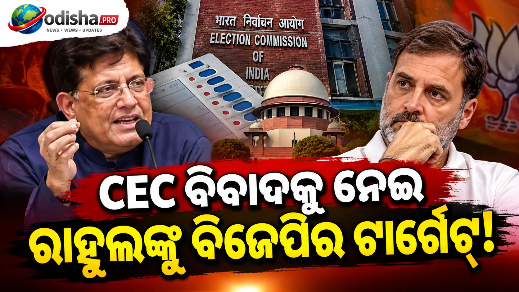 CEC ବିବାଦକୁ ନେଇ ରାହୁଲ ଗାନ୍ଧୀଙ୍କୁ ବିଜେପିର ଟାର୍ଗେଟ୍, ‘ବଡ଼ ରେଡ୍ ଫ୍ଲାଗ୍’ କହିଲେ ପୀୟୂଷ ଗୋୟଲ