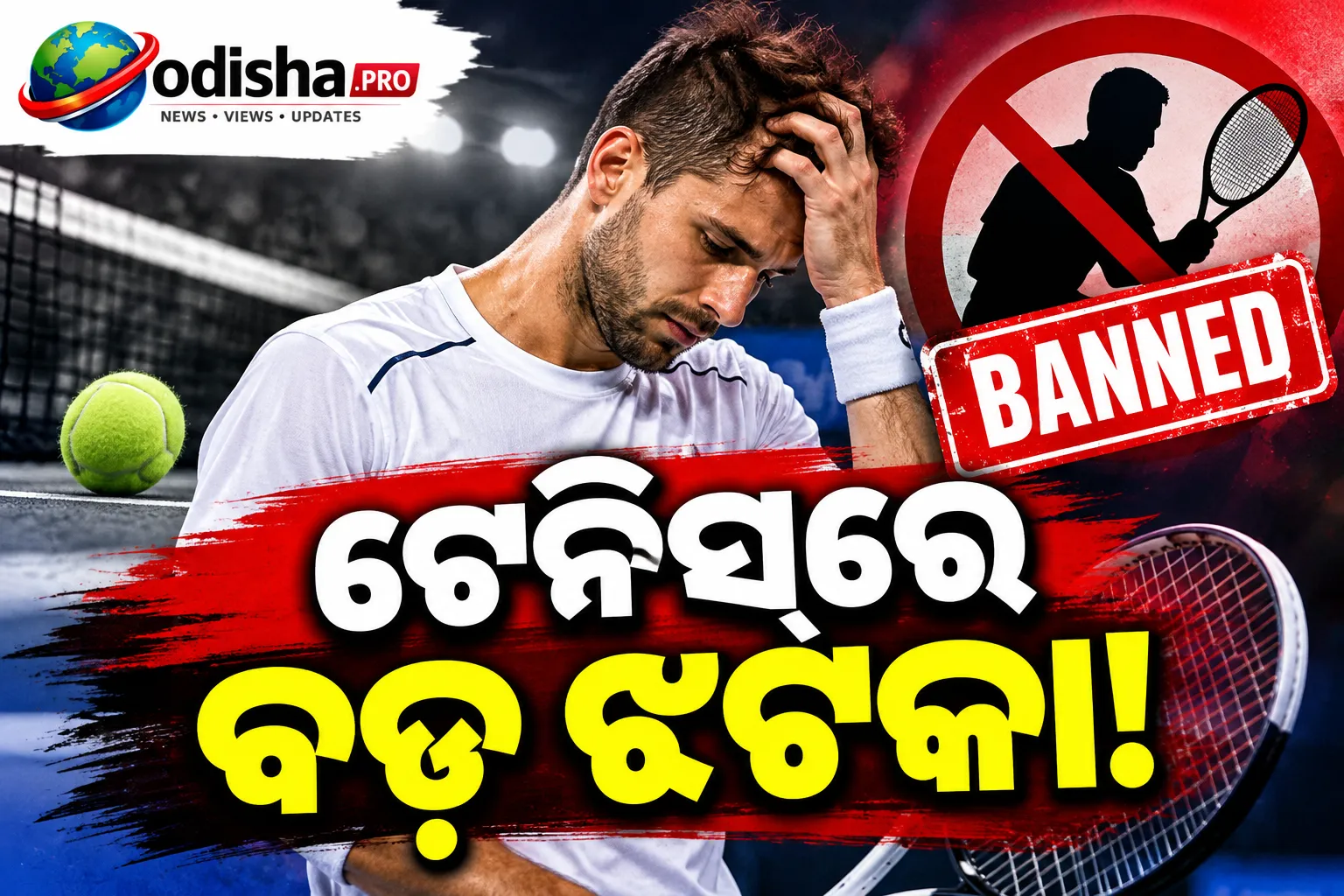 ଟେନିସ୍‌ରେ ବଡ଼ ଝଟକା! ମ୍ୟାଚ୍‌ ଫିକ୍ସିଂ ଅଭିଯୋଗରେ ଖେଳାଳିଙ୍କୁ ୨୪ ବର୍ଷ ବ୍ୟାନ୍
