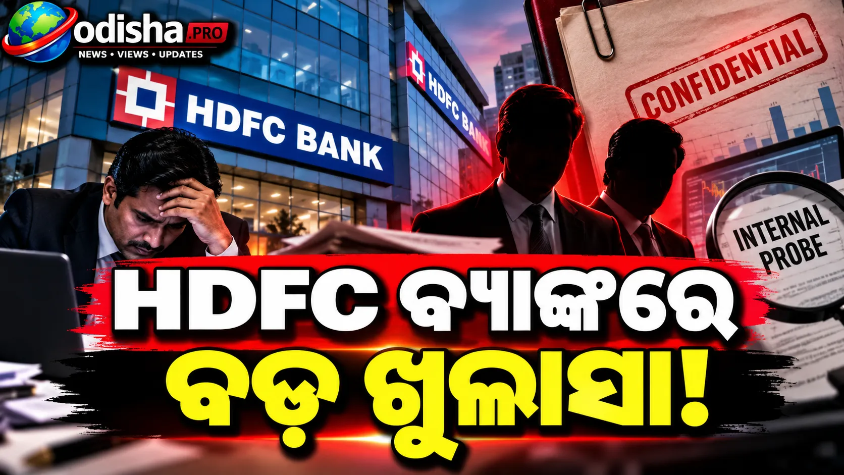HDFC ବ୍ୟାଙ୍କରେ ବଡ଼ ଖୁଲାସା: ୨ ବରିଷ୍ଠ ଅଧିକାରୀଙ୍କ ଉପରେ ଗୋପନୀୟ ତଥ୍ୟ ଲିକ୍ ଅଭିଯୋଗ